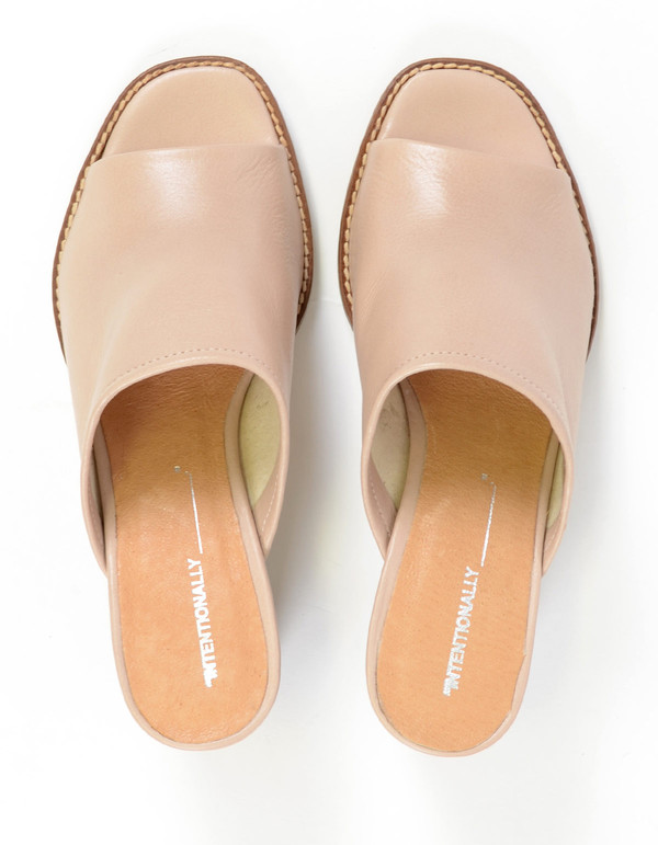 Intentionally Blank Skipper Heeled Slide Nude Intentionally Blank Skipper Heeled Slide Nude