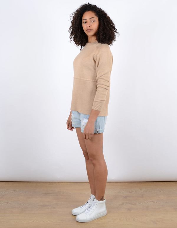 Just Female Daub Knit Camel Just Female Daub Knit Camel