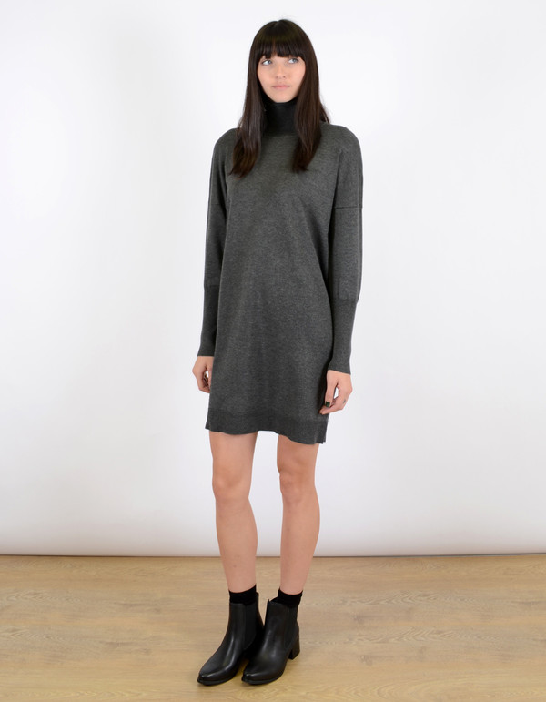 Just Female Linko Turtleneck Sweater Antrasit Melange Just Female Linko Turtleneck Sweater Antrasit Melange
