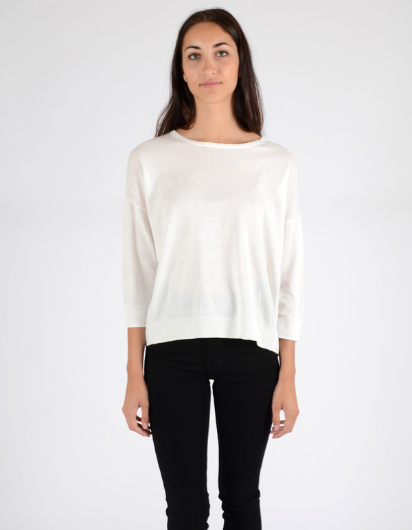 Just Female Naya Sweater White Just Female Naya Sweater White
