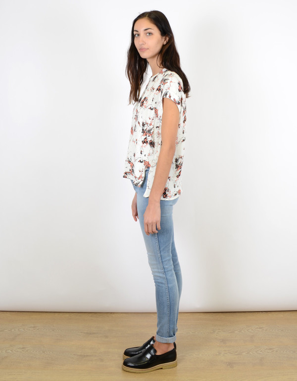 Just Female New Marbel Top Red Aop Just Female New Marbel Top Red Aop