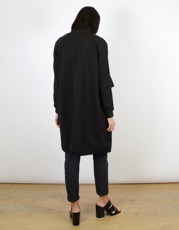 Just Female Trench Bomber Jacket Black Just Female Trench Bomber Jacket Black