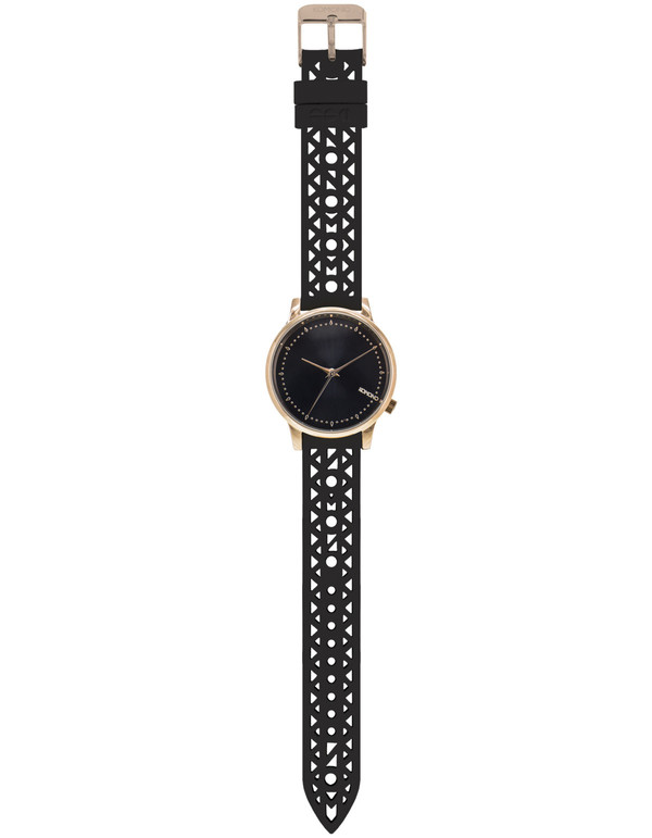 Komono Estelle Cutout Watch Black Rose Komono Estelle Cutout Watch Black Rose
