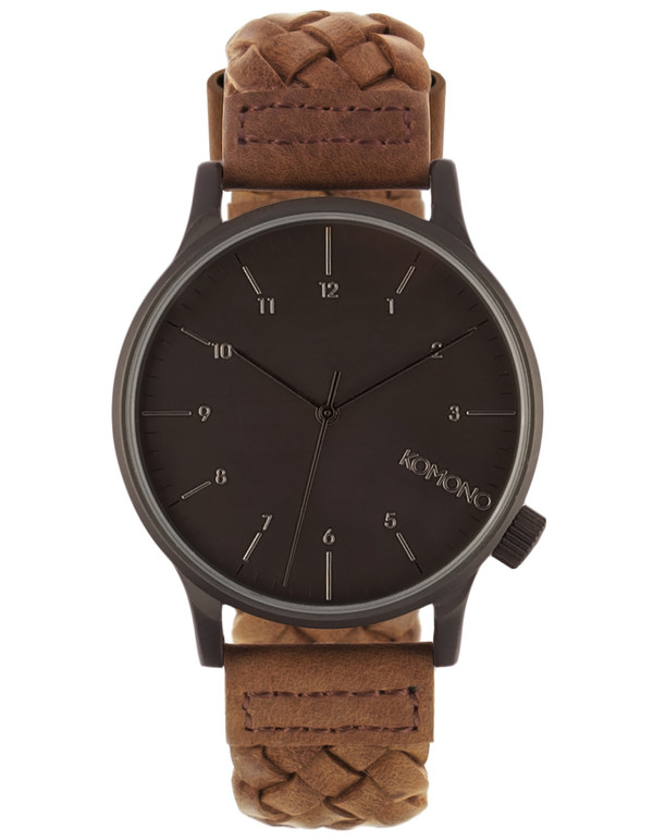 Komono Winston Woven Watch Chestnut Komono Winston Woven Watch Chestnut