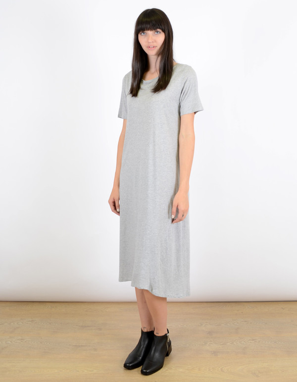 Kowtow Building Block T-Shirt Dress Grey Marle Kowtow Building Block T-Shirt Dress Grey Marle