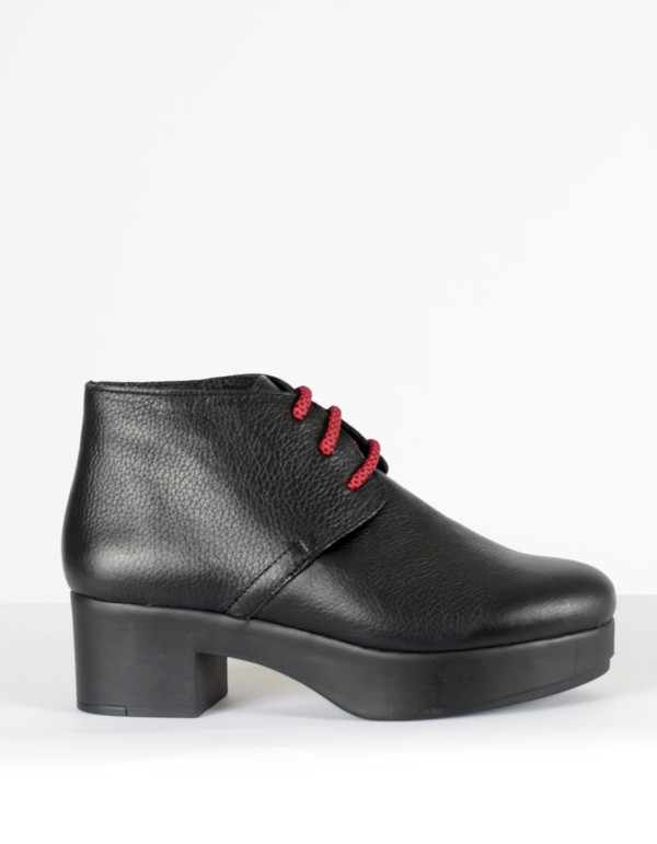 Miista Dora Lace-Up Boot Black Miista Dora Lace-Up Boot Black