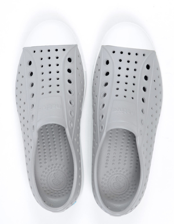 Native Shoes Native Jefferson Pigeon Grey with Shell White Native Shoes Native Jefferson Pigeon Grey with Shell White