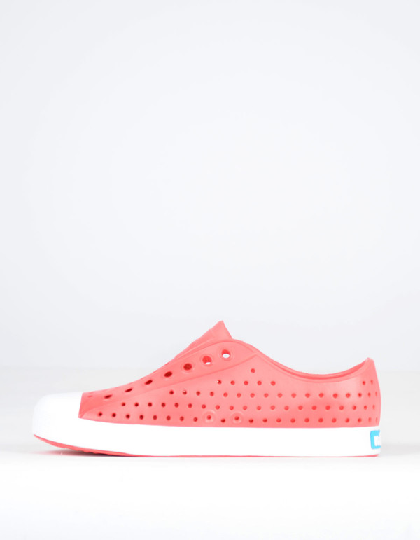 Native Shoes Native Jefferson Snapper Red with Shell White Native Shoes Native Jefferson Snapper Red with Shell White