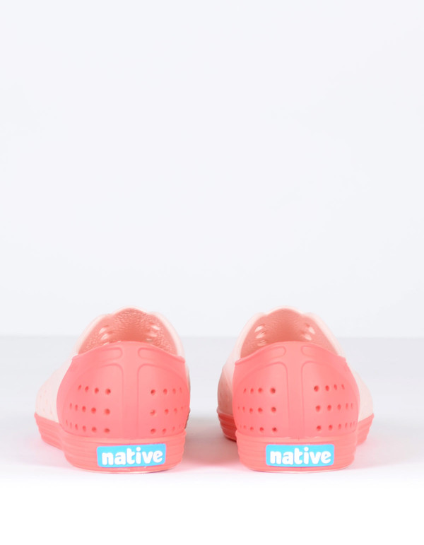 Native Shoes Native Jericho Block Pucci Pink with Snapper Red Native Shoes Native Jericho Block Pucci Pink with Snapper Red