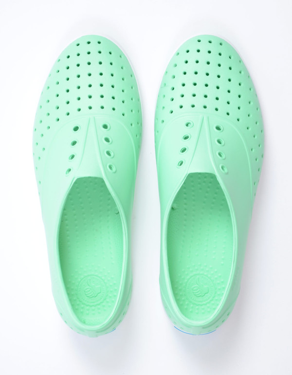 Native Shoes Native Jericho Moola Green with Shell White Native Shoes Native Jericho Moola Green with Shell White