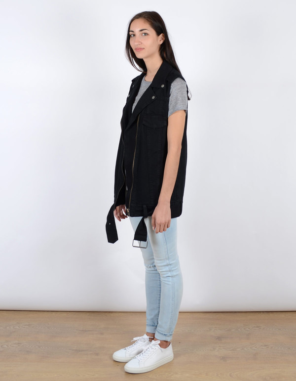 Neuw Izabel Vest Black Overdye Neuw Izabel Vest Black Overdye
