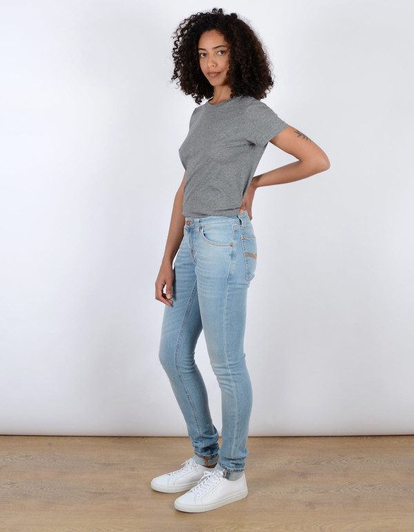 Nudie Skinny Lin Blonde Orange Washed Indigo Nudie Skinny Lin Blonde Orange Washed Indigo