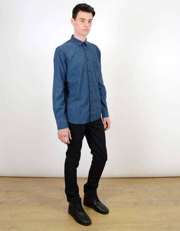Nudie Stanley Shirt Deep Blue Nudie Stanley Shirt Deep Blue