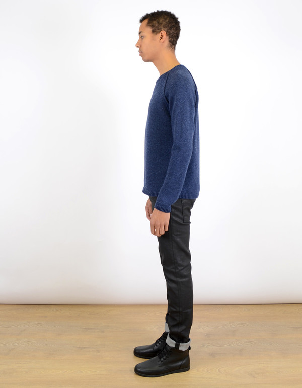 Men's Nudie Vladimir Neps Sweater Blue Men's Nudie Vladimir Neps Sweater Blue