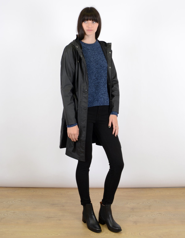 Rains Curve Jacket Black Rains Curve Jacket Black