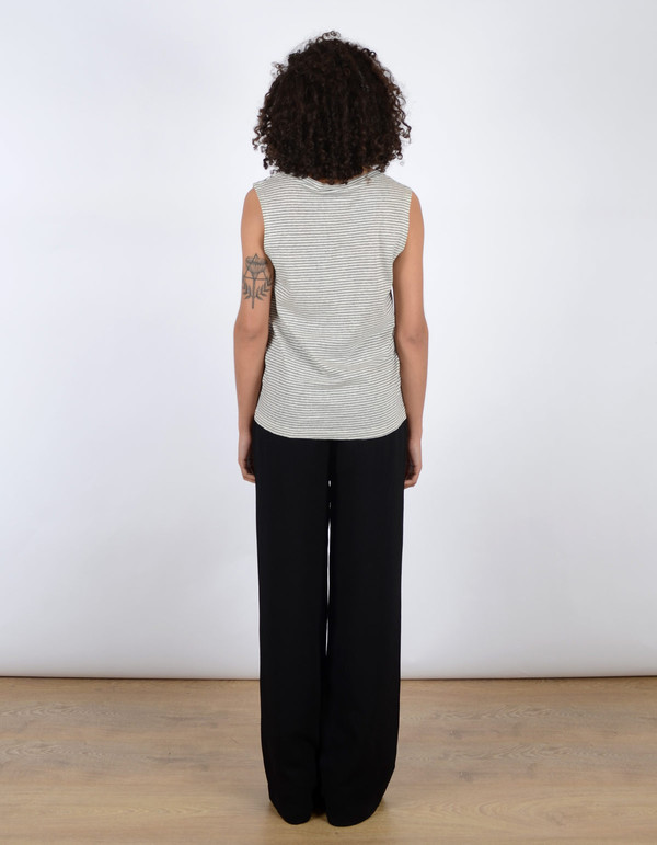 Storm & Marie Ritz Tank White Sand Black Stripe Storm & Marie Ritz Tank White Sand Black Stripe