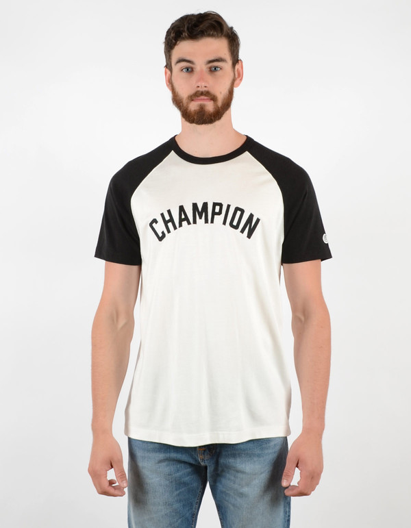 Men's Todd Snyder x Champion Short Sleeve Plated Raglan Vintage White Men's Todd Snyder x Champion Short Sleeve Plated Raglan Vintage White