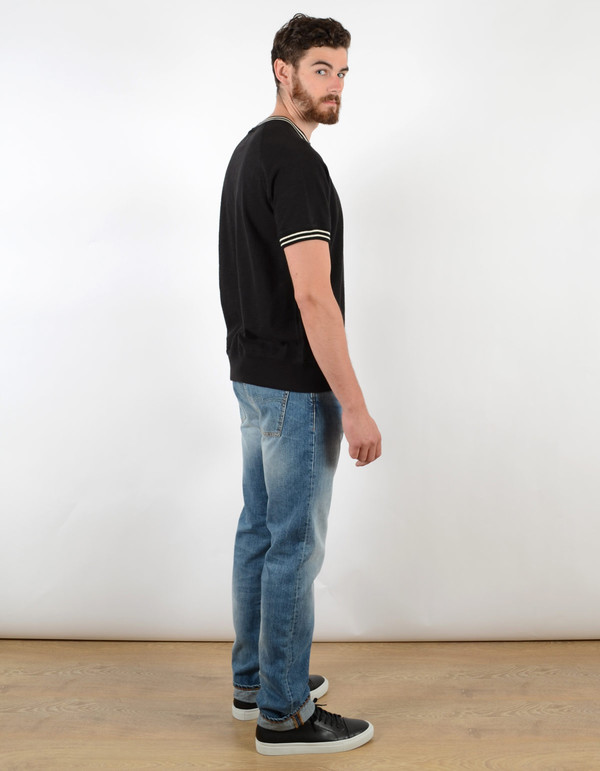 Men's Todd Snyder x Champion Short Sleeve Raglan Crew Black Men's Todd Snyder x Champion Short Sleeve Raglan Crew Black