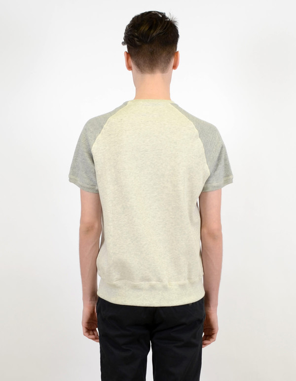 Todd Snyder x Champion Short Sleeve Sweatshirt Eggshell Mix Todd Snyder x Champion Short Sleeve Sweatshirt Eggshell Mix