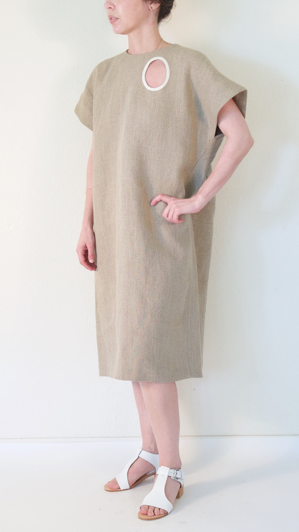 A Détacher Douro Dress in Natural Linen A Détacher Douro Dress in Natural Linen