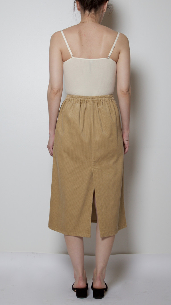 Baserange Corduroy Jogging Skirt in Nude Baserange Corduroy Jogging Skirt in Nude