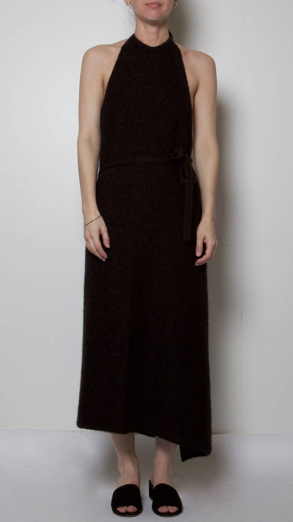 Baserange Knit Apron Dress in Black Baserange Knit Apron Dress in Black