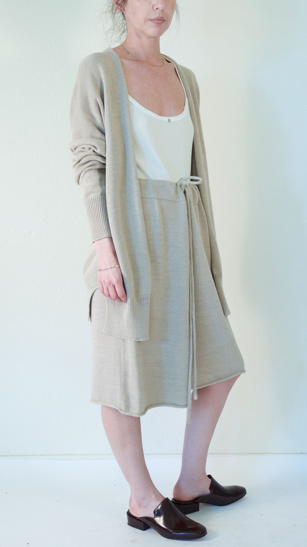 Lauren Manoogian Simple Cardigan in Avena Lauren Manoogian Simple Cardigan in Avena