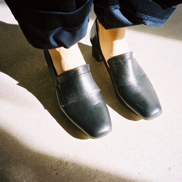 Maryam Nassir Zadeh Melisa Pilgrim Shoe in Night Calf Maryam Nassir Zadeh Melisa Pilgrim Shoe in Night Calf