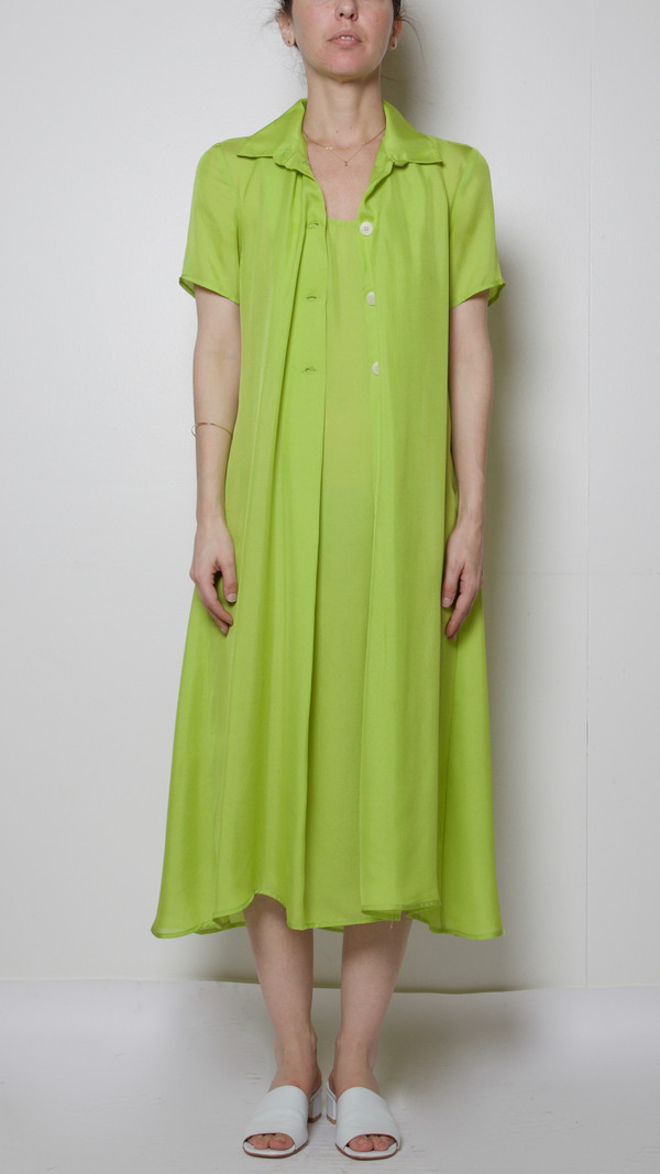 Maryam Nassir Zadeh Ruby Dress in Lime Maryam Nassir Zadeh Ruby Dress in Lime