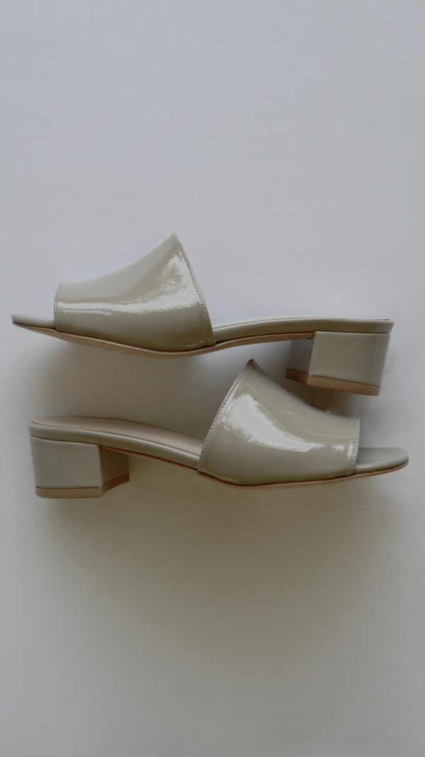 Maryam Nassir Zadeh Sophie Slide in Cement Patent Maryam Nassir Zadeh Sophie Slide in Cement Patent