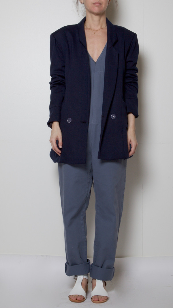 Suzanne Rae Tailored Blazer in Navy Suzanne Rae Tailored Blazer in Navy