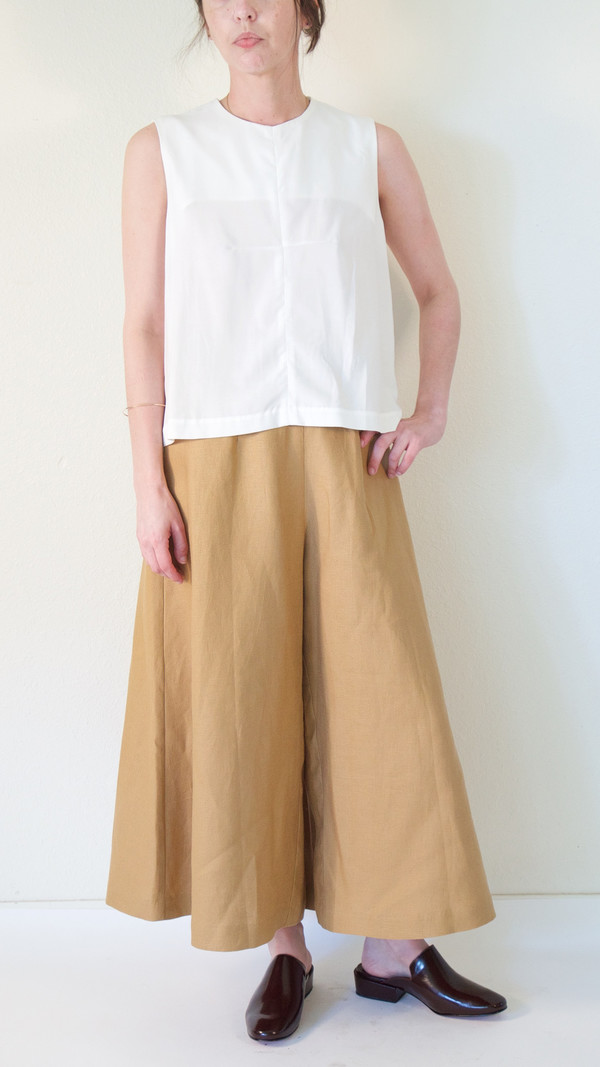 Wolcott : Takemoto Knavish Culotte in Tan Wolcott : Takemoto Knavish Culotte in Tan