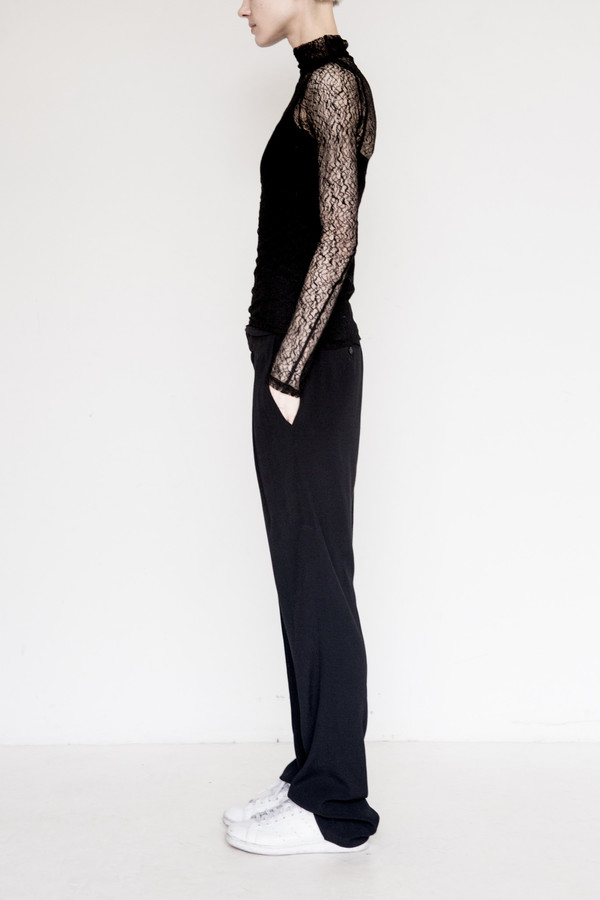David Michael Lace L/S Mockneck David Michael Lace L/S Mockneck