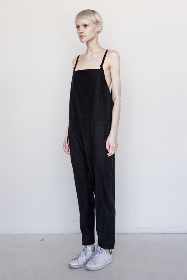 Baserange Silk Long Strap Overall Baserange Silk Long Strap Overall
