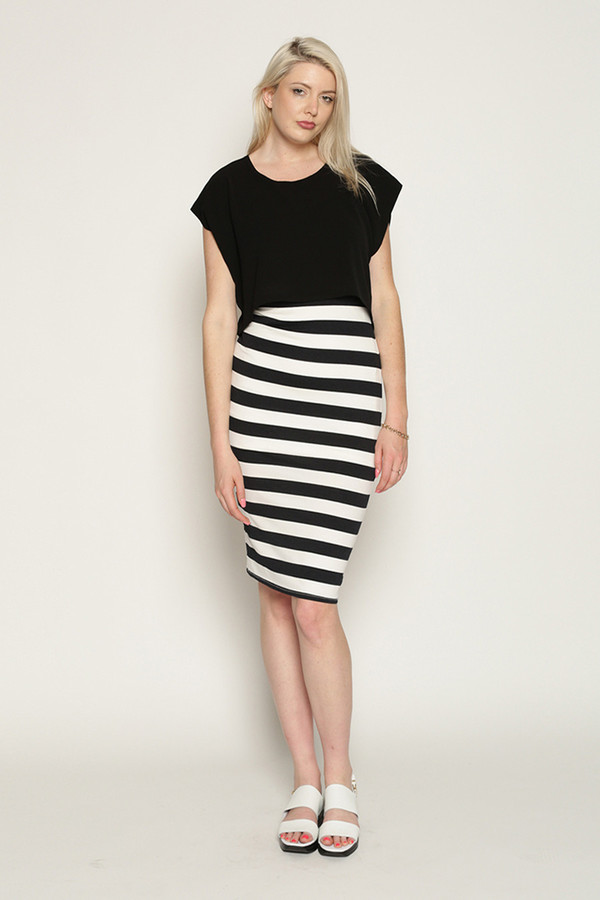 Eve Gravel Banana Split in Black with Stripes Eve Gravel Banana Split in Black with Stripes