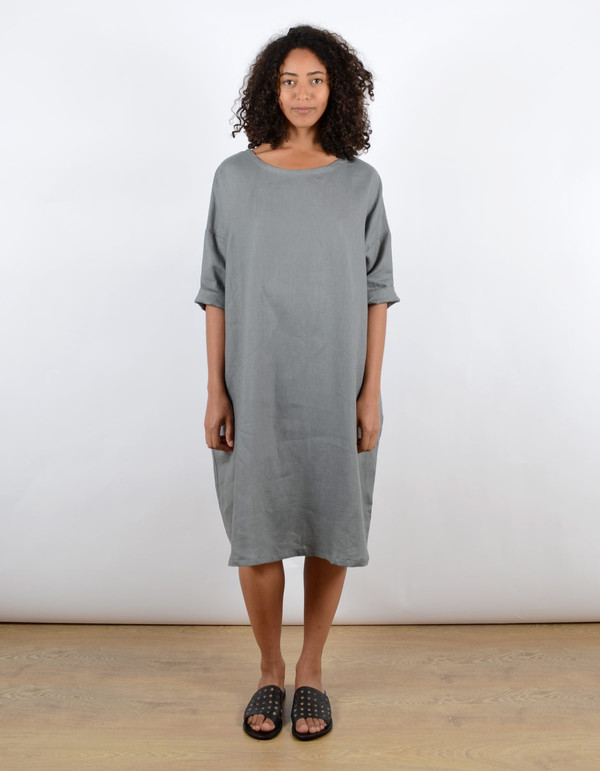 Sunja Link Pullover Dress Smoke Sunja Link Pullover Dress Smoke