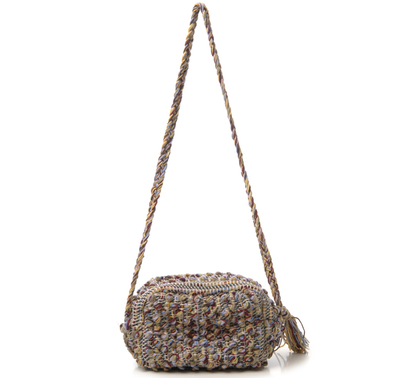 Antonello Lux Pom Pom Littu Ganzos Zip Pouch With Strap Antonello Lux Pom Pom Littu Ganzos Zip Pouch With Strap