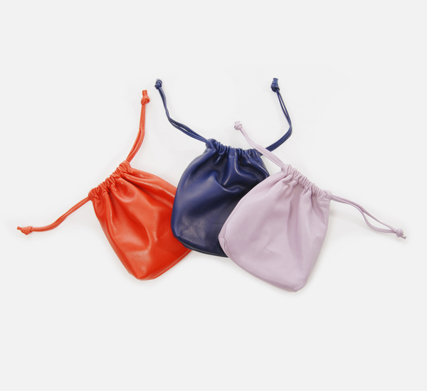 Lavender Nappa Drawstring Pouch by Clare V. Lavender Nappa Drawstring Pouch by Clare V.