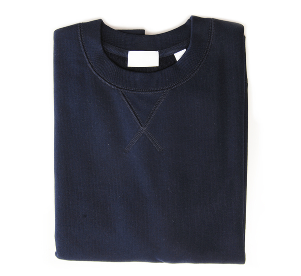 Handvaerk Navy Short Sleeve Sweatshirt Handvaerk Navy Short Sleeve Sweatshirt