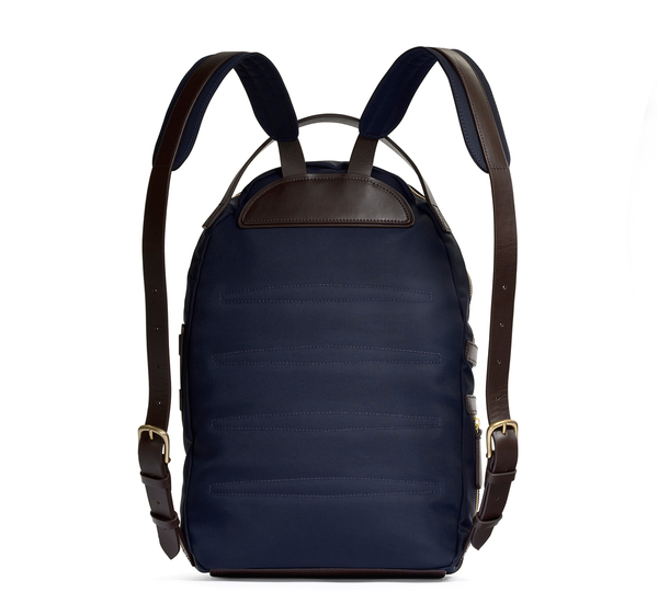 Navy and Dark Brown MS Sprint Backpack by Mismo Navy and Dark Brown MS Sprint Backpack by Mismo