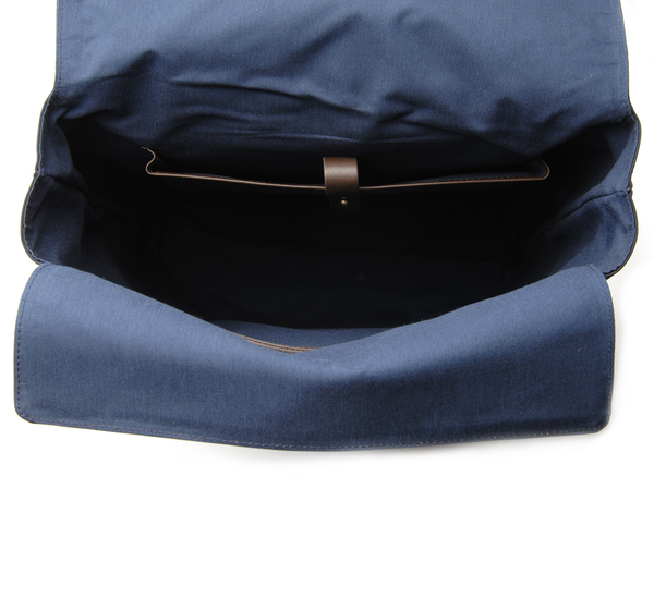 Navy and Dark Brown MS Backpack by Mismo Navy and Dark Brown MS Backpack by Mismo