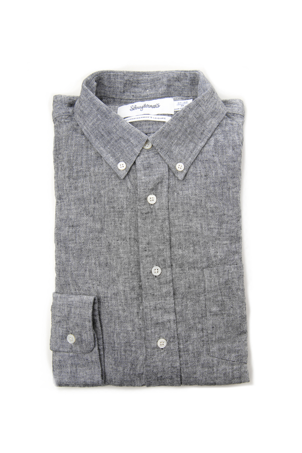 Men's Schnayderman's Black Leisure One Linen Cotton Shirt by Schnayderman’s Men's Schnayderman's Black Leisure One Linen Cotton Shirt by Schnayderman’s