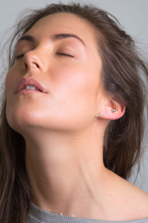 Silver Sunray Earring Single Silver Sunray Earring Single