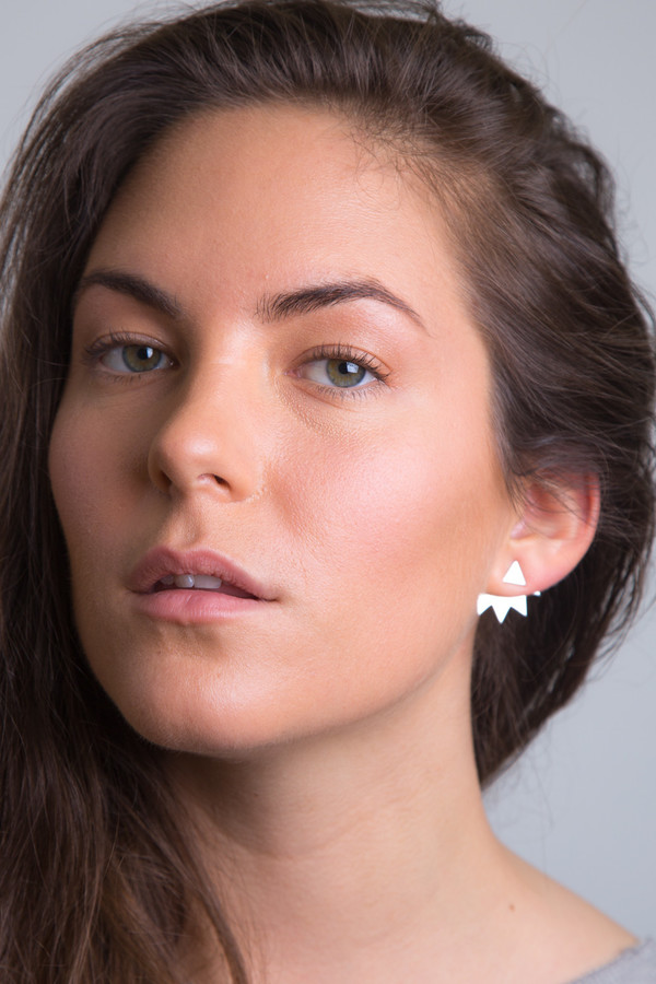 Katrine Kristensen - Sterling Silver Chainsaw Earring Single Katrine Kristensen - Sterling Silver Chainsaw Earring Single