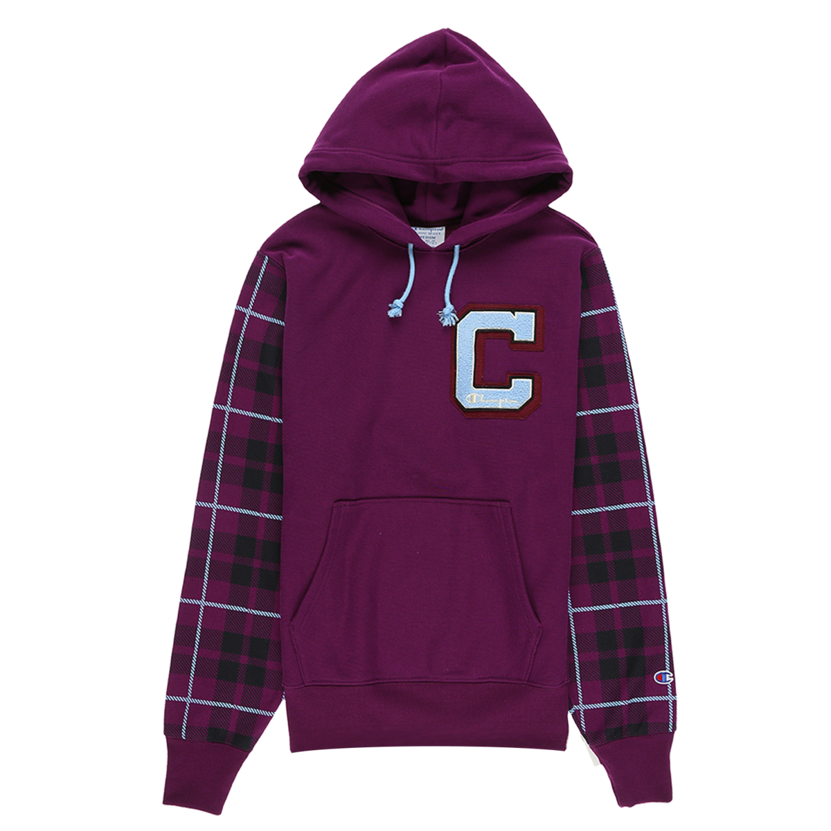Champion Reverse Weave Plaid Hoodie 