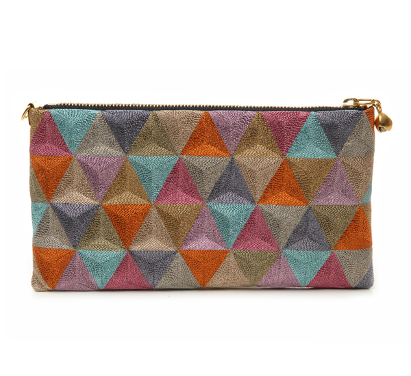 Anne Grand-Clément Rainbow Metallic Rosebud Pouch Anne Grand-Clément Rainbow Metallic Rosebud Pouch