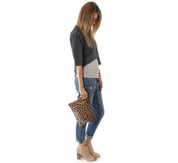 Clare V. Leopard Flat Clutch Clare V. Leopard Flat Clutch