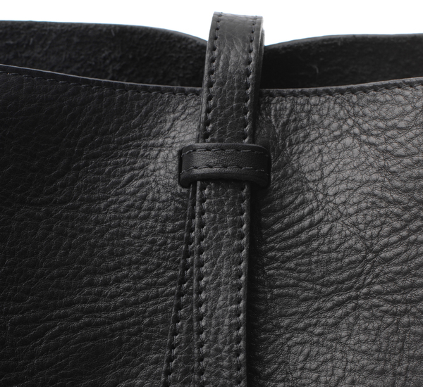 Black Leather Sling Backpack by Lotuff Leather Black Leather Sling Backpack by Lotuff Leather
