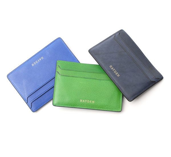 Hayden Leather Navy Money Clip Card Case Hayden Leather Navy Money Clip Card Case