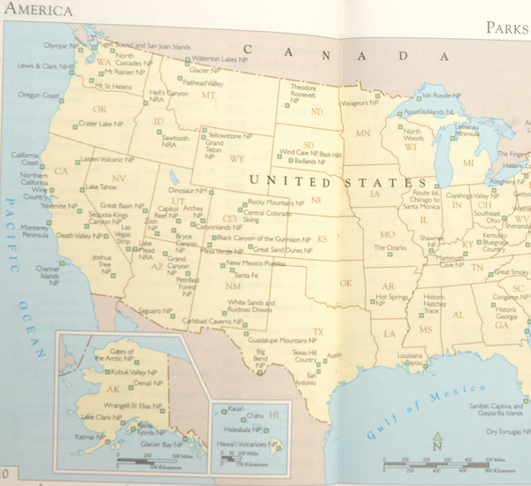 Hayden Leather Navy America Atlas Book Hayden Leather Navy America Atlas Book